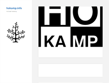 Tablet Screenshot of hokamp.info